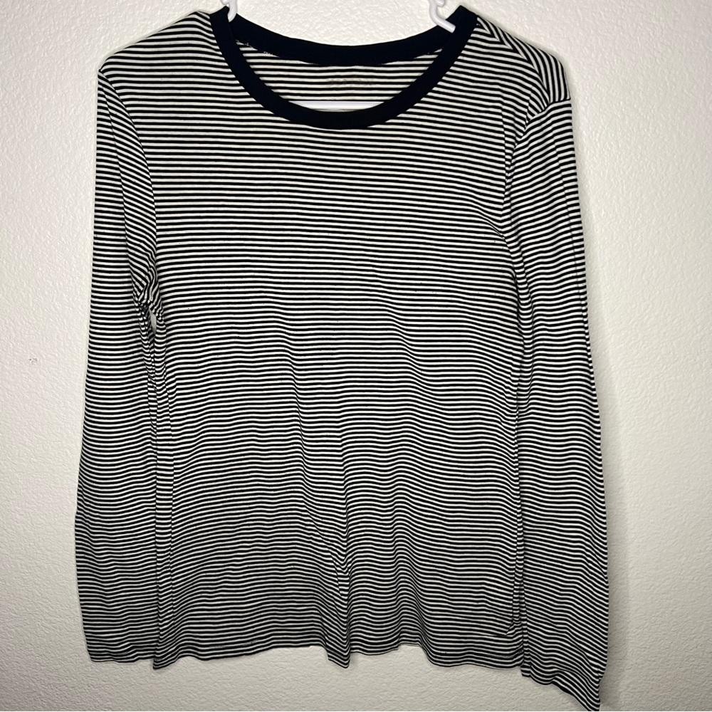 Black and White striped long sleeve